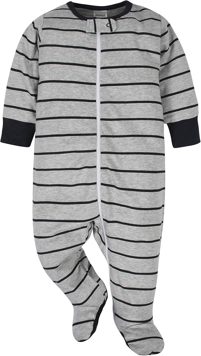 Onesies Brand Baby Boys' 4-pack Sleep 'N Play Footies - Image 3