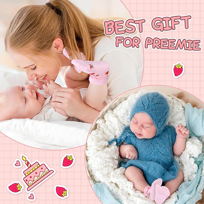 Toulite 12 Pair Preemie Newborn Baby Socks - Image 2