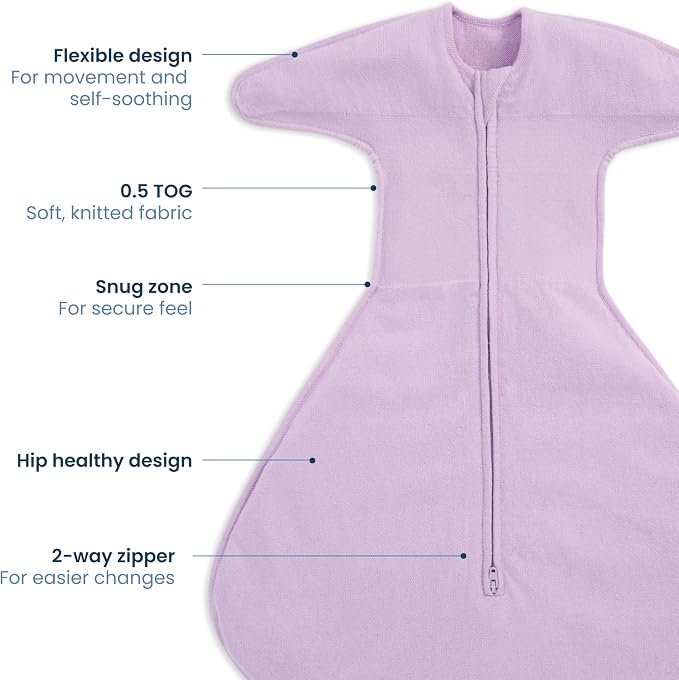 HALO Sleepsack SwaddleStretch, Arms Up or Extended Arms, Newborn Baby Swaddle - Image 3