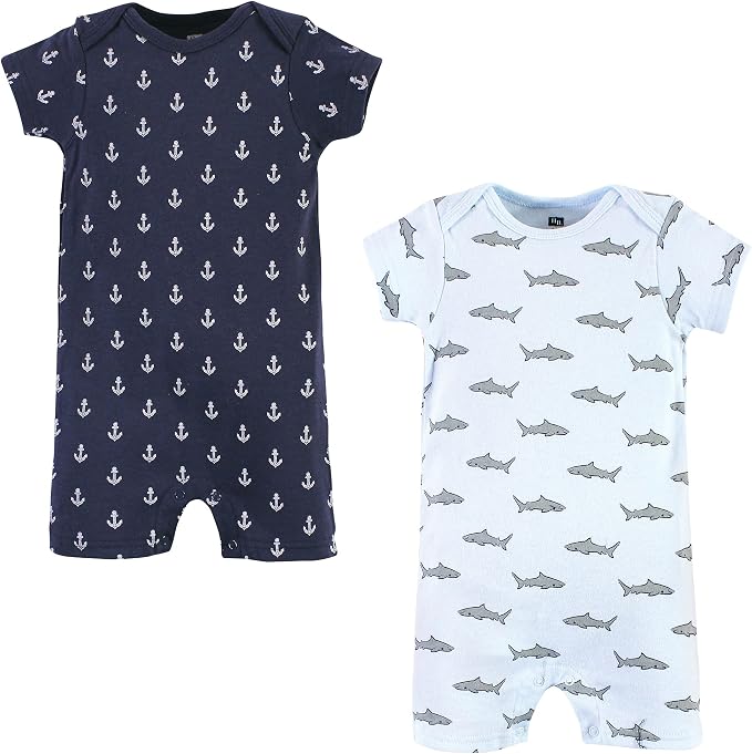 Hudson Baby Unisex Cotton Rompers by HudsonBaby