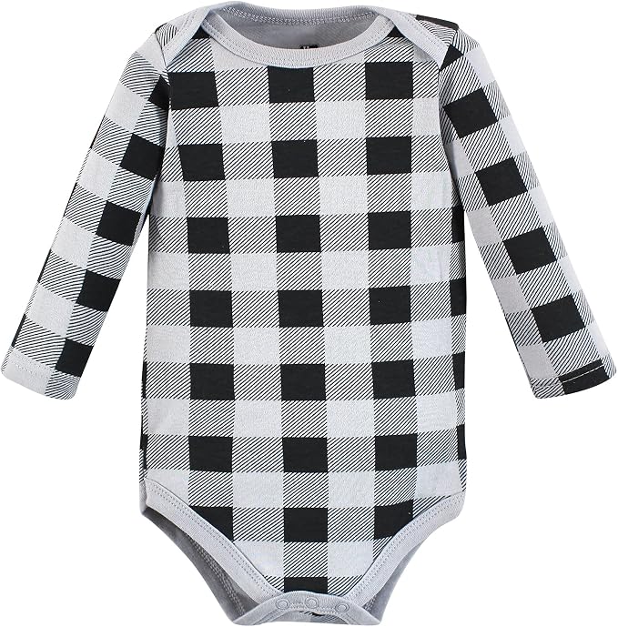 Hudson Baby baby-boys Cotton Long-sleeve Bodysuits 5-pack - Image 5