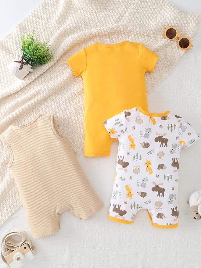 Baby Boys Romper Cotton Summer Infant Baby Boy Clothes | Short Sleeve Baby Boy - Image 8