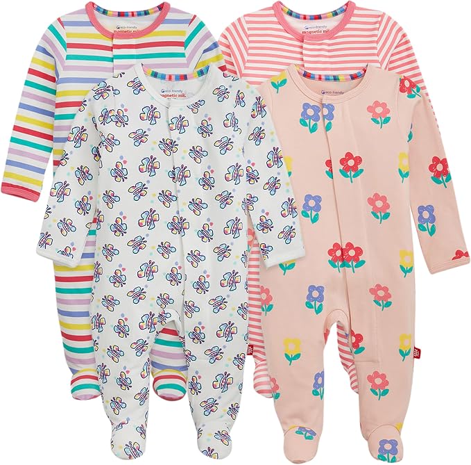 Magnetic Me Cloudstretch 4-Pack Bundle | Magnetic Baby Footie Pajamas by magneticme