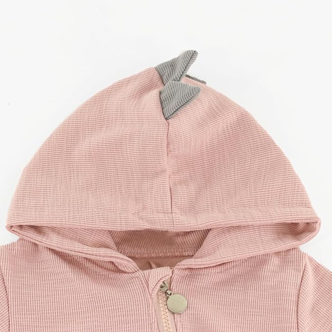 Baby Jumpsuit Hoodie Romper Zipper Long Sleeve One Piece Outfits Warm Clothes - Image 3