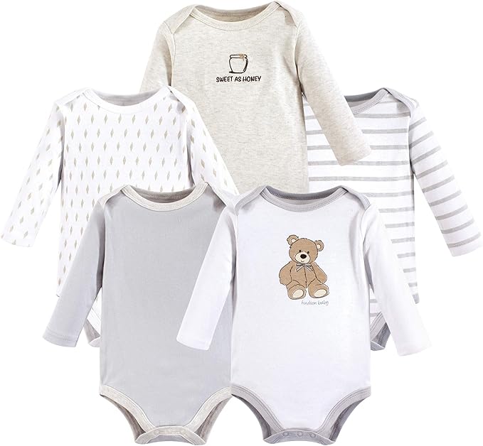 Hudson Baby Unisex Baby Cotton Bodysuits - Image 2