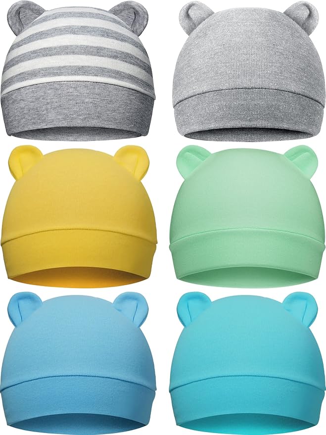 Geyoga Pieces Newborn Baby Hat Bear Ears by Geyoga