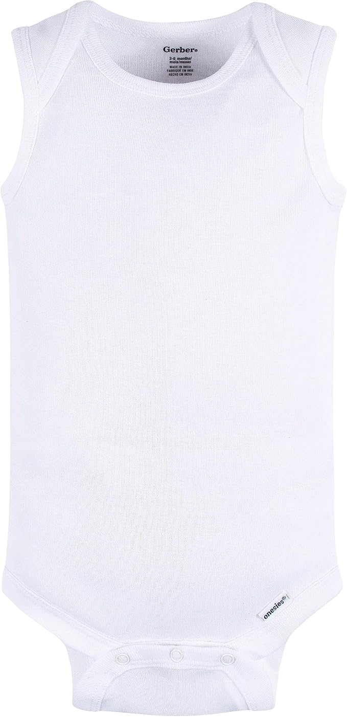 Gerber Baby Boys Multi-Pack Sleeveless Onesies Bodysuit - Image 3