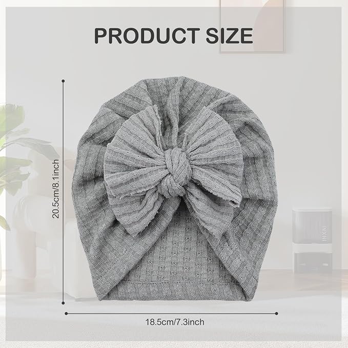 Cinaci 4 Pieces Baby Girls Turban Hats - Image 2