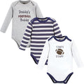 Hudson Baby baby-boys Cotton Long-sleeve Bodysuits 3-pack by HudsonBaby