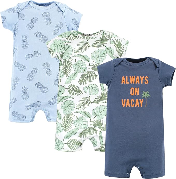 Hudson Baby Unisex Cotton Rompers by HudsonBaby