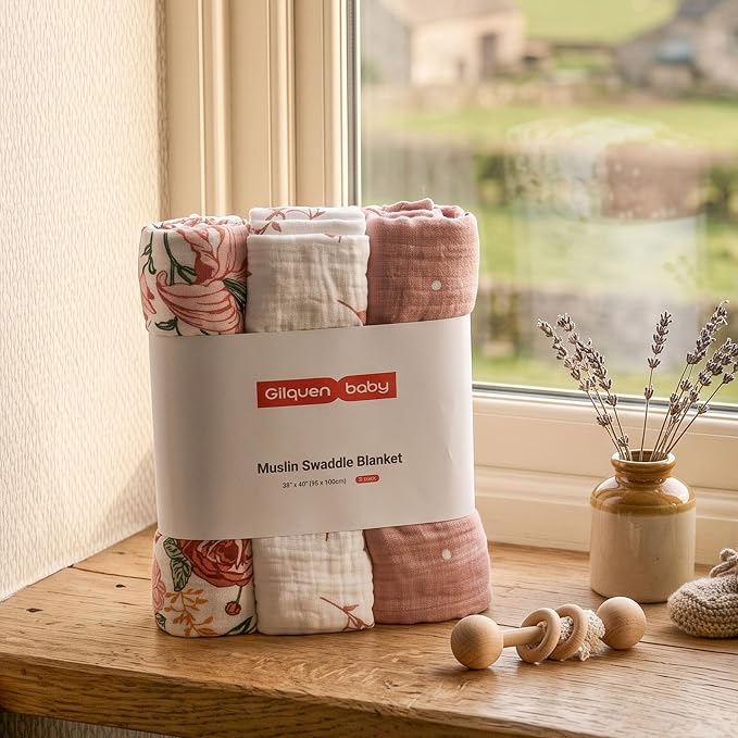 GLLQUEN BABY Muslin Swaddle Blankets - Image 9