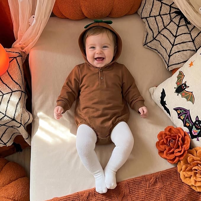Newborn Halloween Romper Girl Boy Hoodie Romper Sweatshirt | 0-18 Months Baby - Image 3