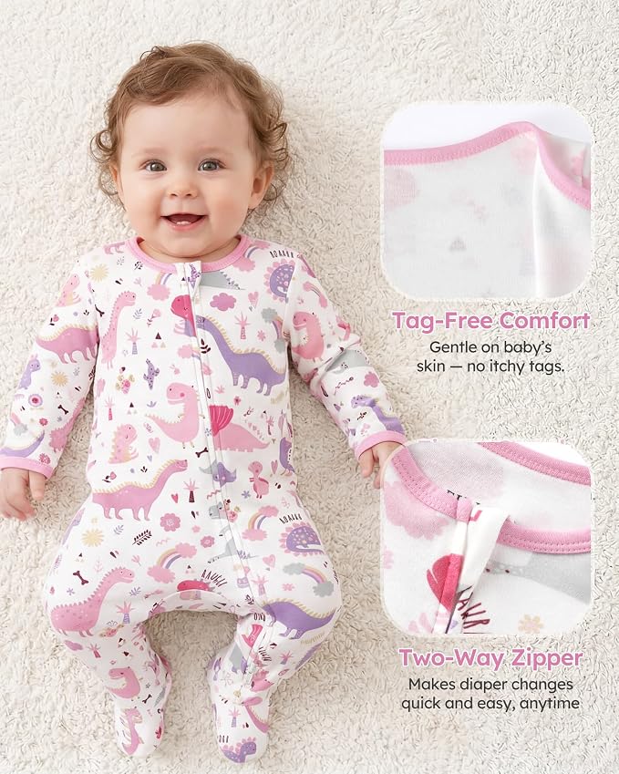 Baby Sleepers 100% Organic Cotton Pajamas - Image 2