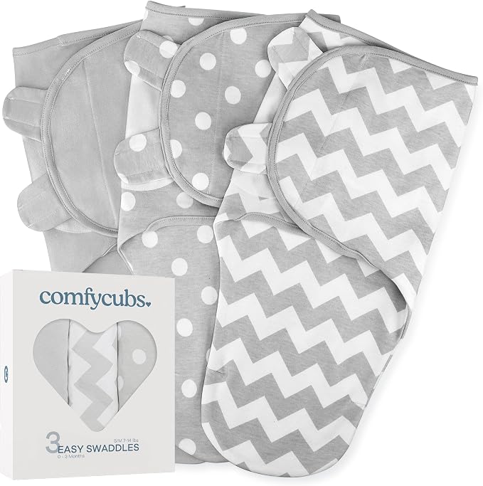 Comfy Cubs Easy Swaddle Blanket, 3 Pk Small by ComfyCubs