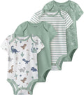 Baby Bodysuits Newborn 100% Cotton, Soft Short Sleeve Toddler Infant Cute Body by FIEMOL