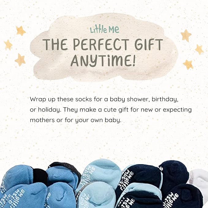 Little Me 20-Pack Newborn Baby Infant & Toddler Unisex Socks, - Image 5