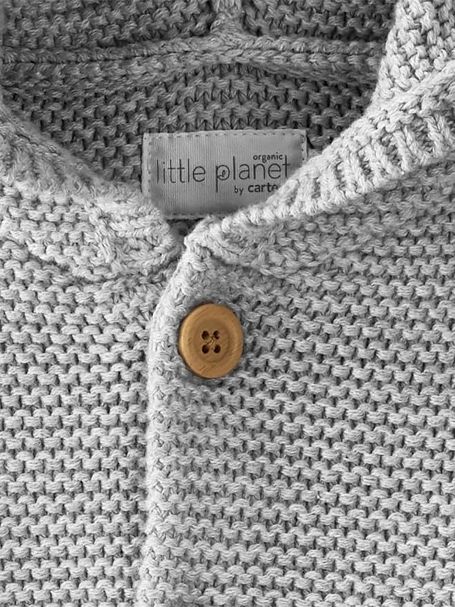 Little Planet by Carter's Baby Organic Signature Stitch Cardigan - Image 4