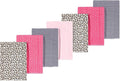 Luvable Friends Hudson Baby Flannel Burp Cloths 7pk, Animal Leopard by Luvable+Friends