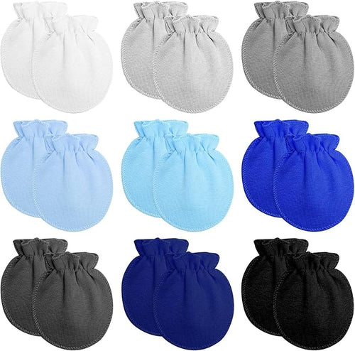 18 Pairs Newborn Baby Cotton Mittens No Scratch Gloves Newborn Mittens Infant - Image 2