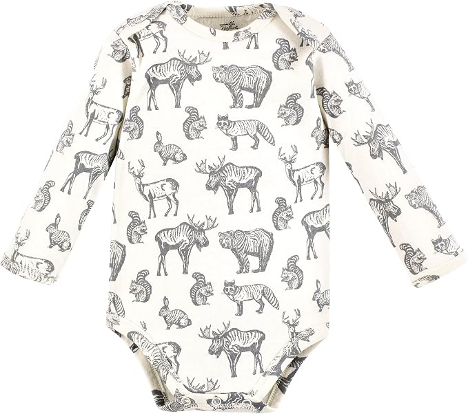 Touched by Nature Unisex Baby Organic Cotton Long-Sleeve Bodysuits - Image 4
