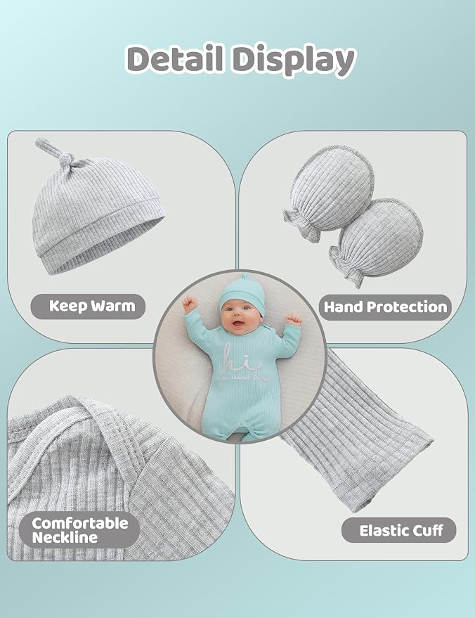 Babymine Newborn Coming Home Outfit Unisex Baby Clothes - Image 5