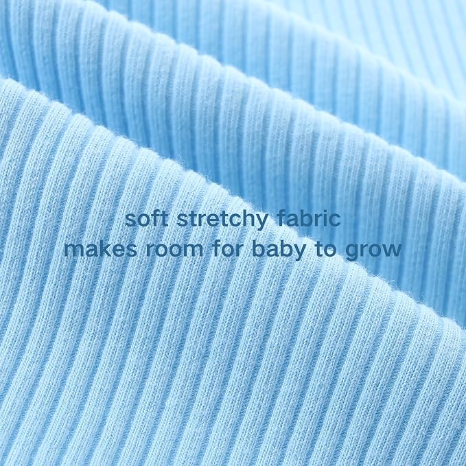 Baby Romper with Baby Mittens & Newborn Hats Footless Long Sleeve - Image 6