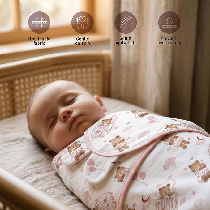GLLQUEN BABY Swaddles for Newborns 0-3 Months, Adjustable & Easy Fastener | - Image 3