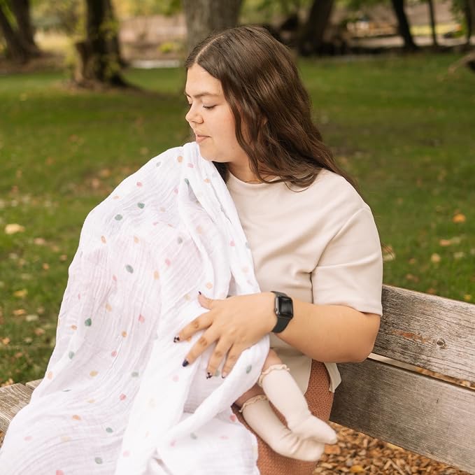 Little Unicorn Premium Cotton Swaddle Baby Blanket | Breathable Fabric | - Image 8