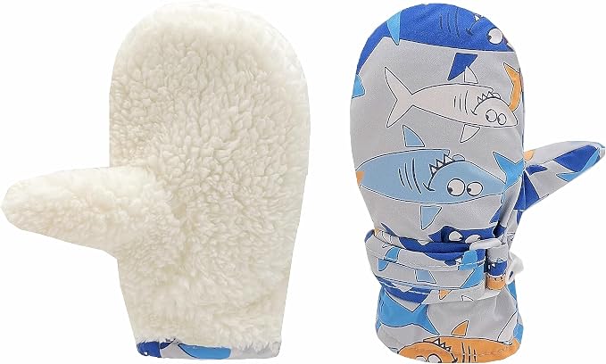 Toddler Gloves Kids Mittens Winter Warm Lined Fleece Gloves Waterproof Snow - Image 4