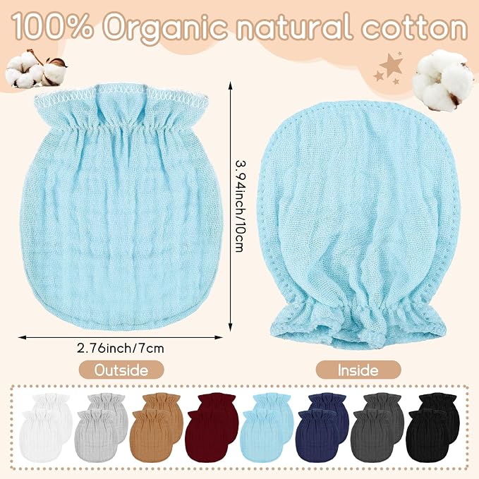Baby Mittens Newborn No Scratch 0-6 Months - Image 2