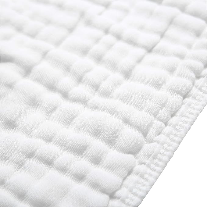 CottCare Muslin Burp Cloths for Baby 100% Cotton Large 20''X10'' 6 Layers - Image 3