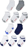 Hanes Baby And Toddler Socks, Non-slip Grip Ankle Socks, Boys' and Girls' by Hanes