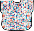 Bumkins Bibs - Toddler Bibs, Waterproof, Large for 1-3 Years, Short Sleeve