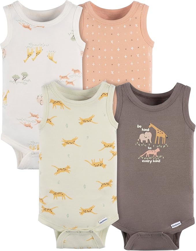 Gerber Baby Boys Multi-Pack Sleeveless Onesies Bodysuit by Gerber