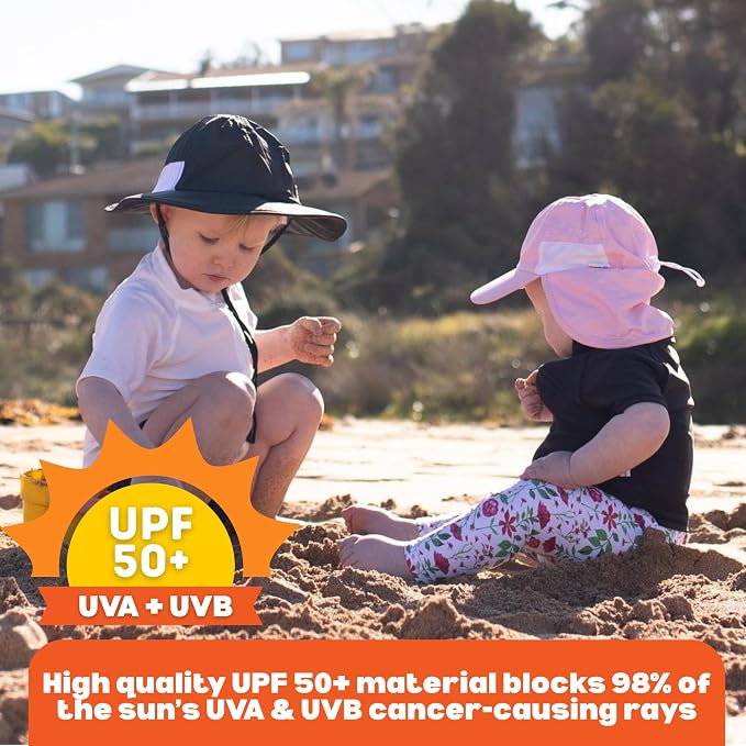 SwimZip Sun Hat with Neck Flap | UPF 50+ Protection - Image 3