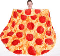 Mermaker Pepperoni Pizzas Blanket 71 inches by Mermaker