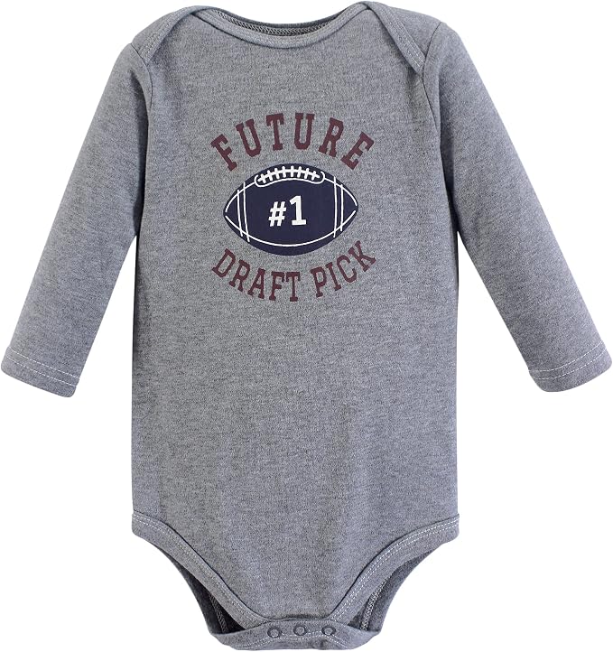 Hudson Baby baby-boys Cotton Long-sleeve Bodysuits 3-pack - Image 3