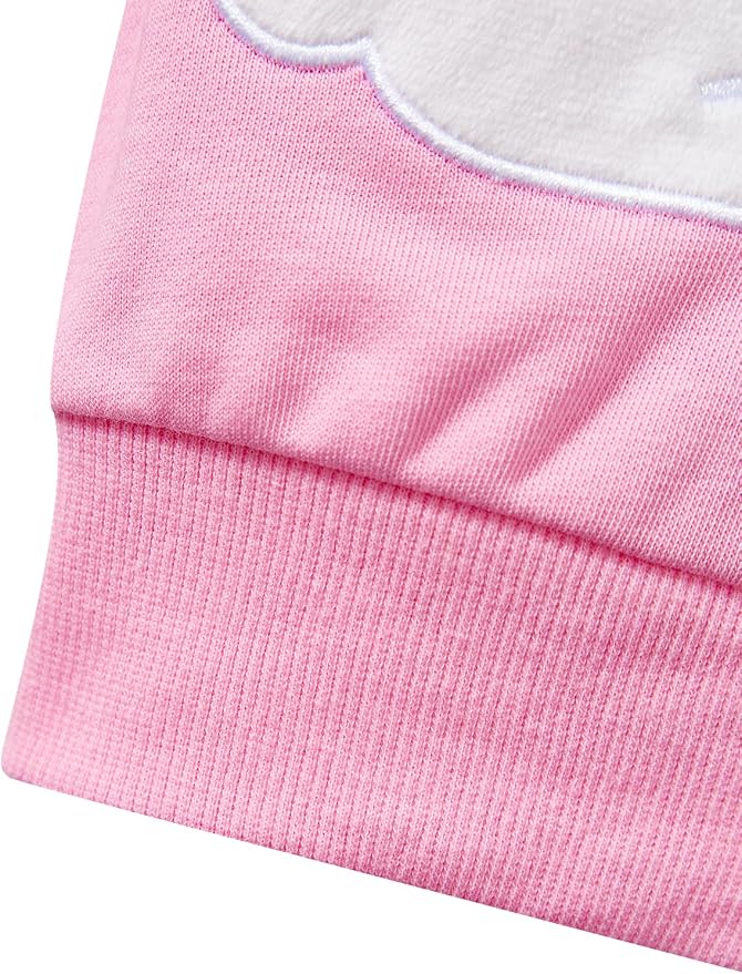 Baby Girl Zip-up Jacket Rainbow Unicorn Cotton Hoodie Sweatshirt Toddler Fall - Image 7