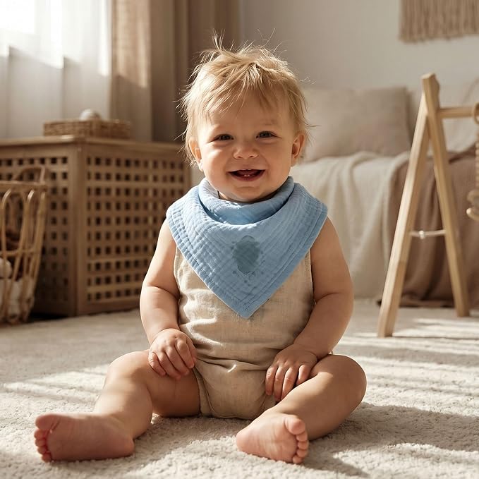 Muslin Receiving Blankets 5 Pack, Soft Swaddle Wraps - Image 3
