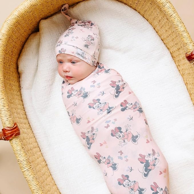 Copper Pearl Swaddle Blankets for Newborns | Soft Stretchy Receiving Blankets - Image 6