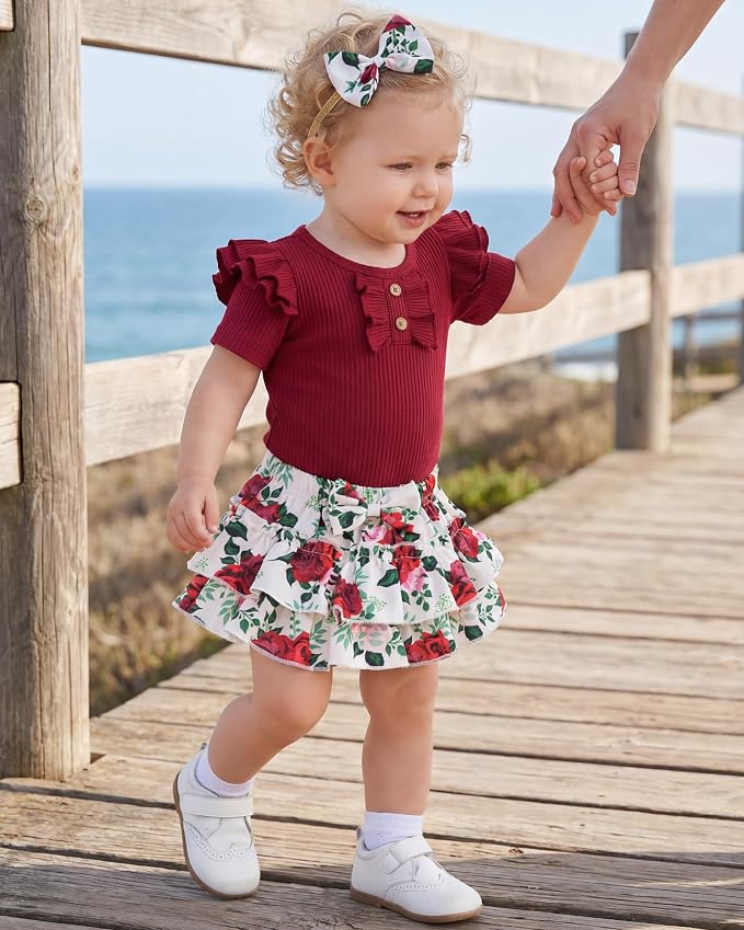 HONGTEYA Baby Girl Clothes Set Newborn Infant Summer Outfits - Image 6