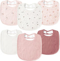 Susurration Muslin Baby Drool Bibs 6Pack Soft Square Adjustable Baby Bandana by Susurration