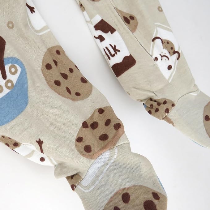 HonestBaby Baby Boys' Sleep & Play Footed One-piece Pajama Sleeper 100% Organic - Image 4