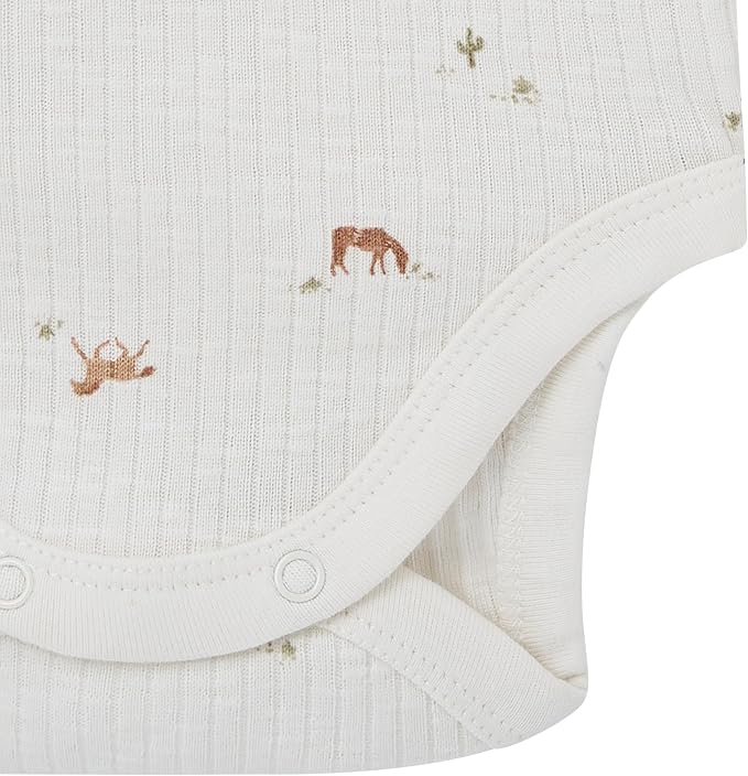 Modern Moments by Gerber Baby 4-Pack Short Sleeve Bodysuits & Shortie Set - Image 5