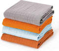 david's kids 4 Pack Baby Muslin Swaddle Blankets 47" x 47", 100% Cotton by davidskids