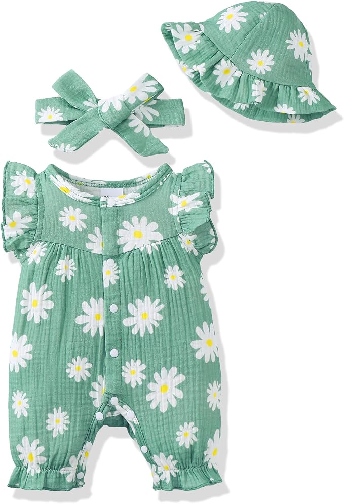 Newborn Baby Girl Clothes Outfits One-Piece Romper Preemie-18Month | Cute Baby by Renotemy