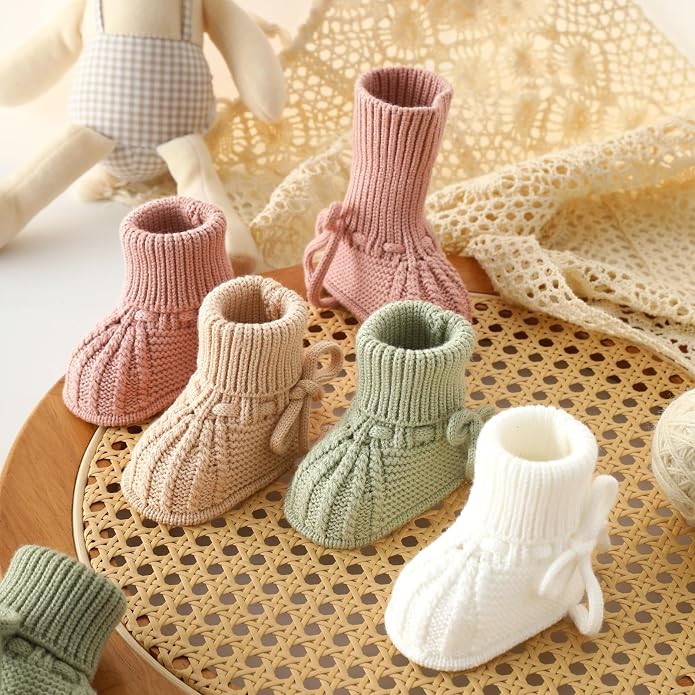 Baby Booties Soft Knit Baby Shoes - Image 5