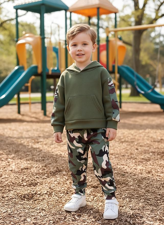 Toddler Baby Boys Camouflage Sweatsuit - Image 3