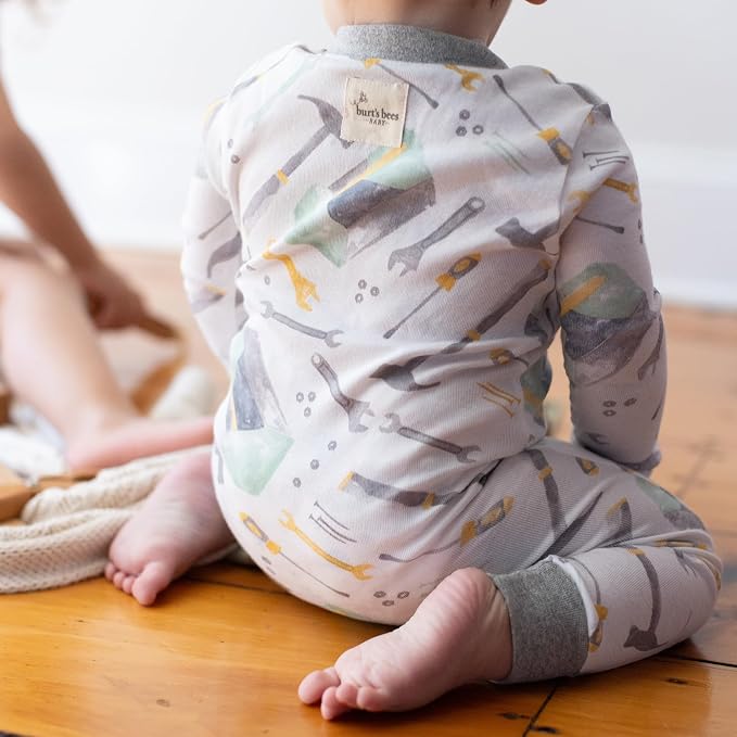 Burt's Bees Baby Unisex Footless Sleeper Pajama, 1-Pc Zip-Up Footie Pajama | - Image 4