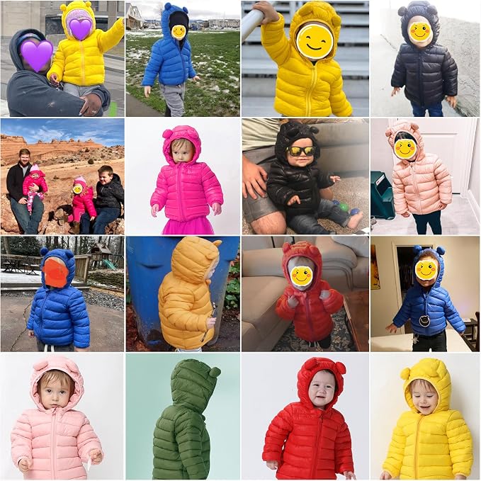 CECORC Toddler Winter Coats Lightweight Puffer Jacket - Image 3